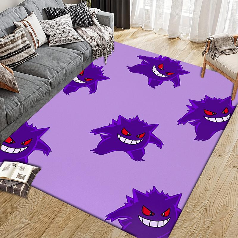 Gengar Square Area Rug, Non-Slip Floor Mat for Bedroom, Perfect Gift for Gengar Fans.chl