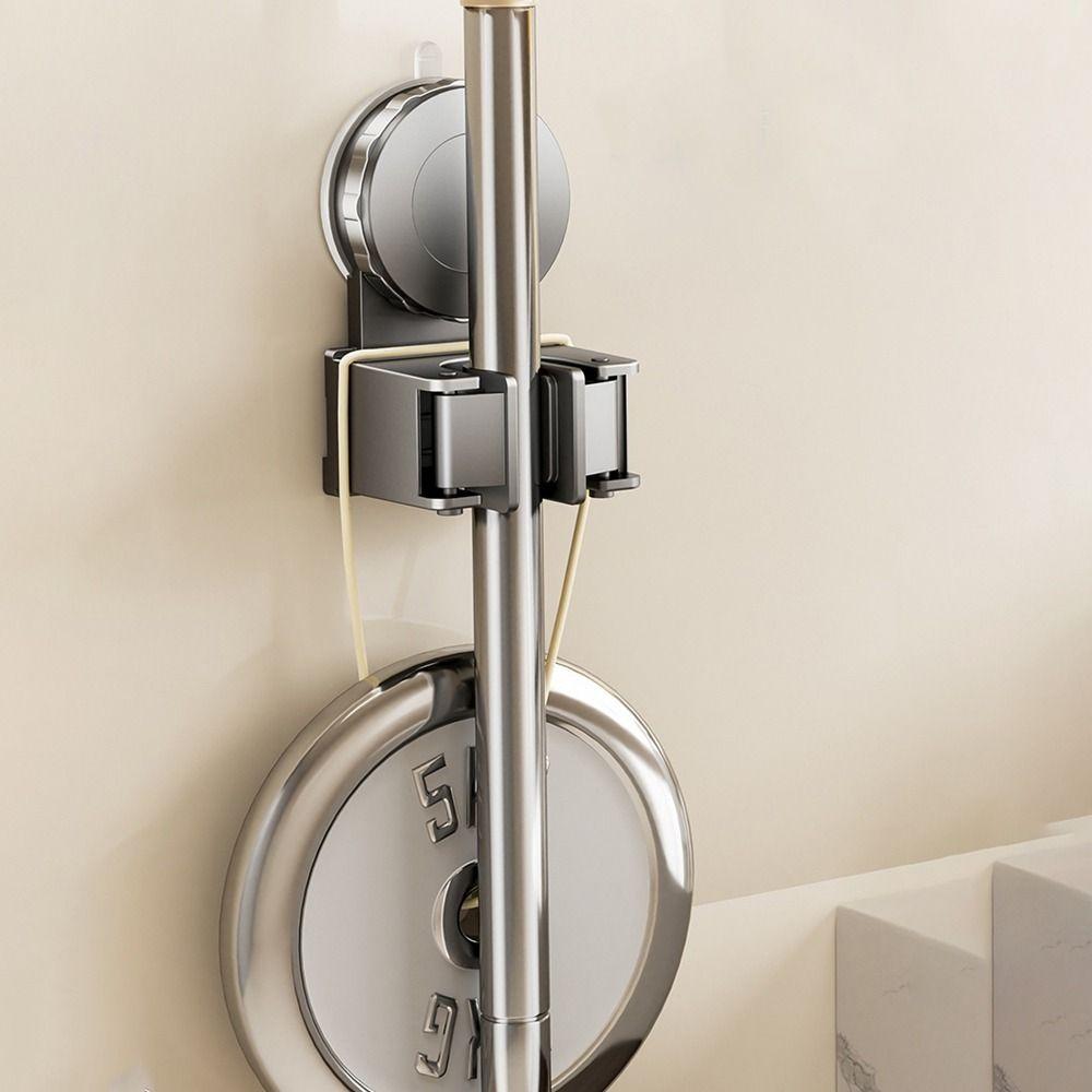 Wall Mounted Mop Storage Rack No Drilling Brush Broom Mop Hanger Multipurpose Mop Clip  for Home