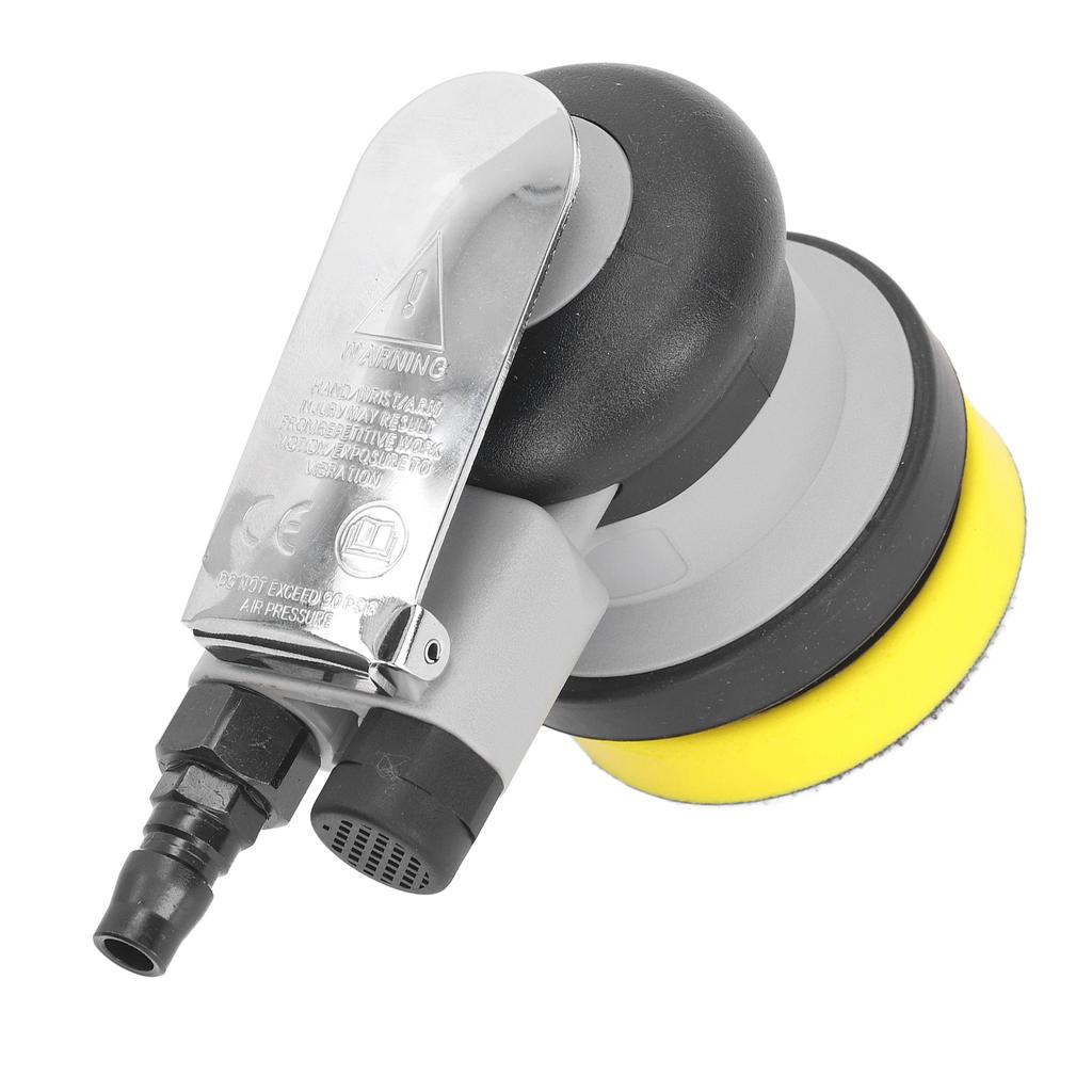 12000RPM 3in Pneumatic Orbital Sander Alloy Steel Polishing Rust Removal Pneumatic Palm Sander for Automobile Furniture
