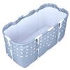 Large Foldable Bathtub for Shower Stall, Portable Family Soaking Tub for Adults, Non-Inflatable Collapsible SPA Tub for Hot, Ice Bath, No Installation