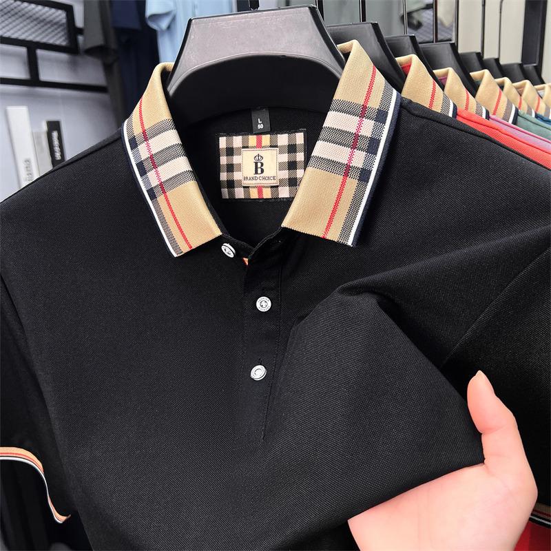 Zomer Polo Shirt met Korte Mouwen voor Heren - Volwassen, Veelzijdige Business Casual Kleding