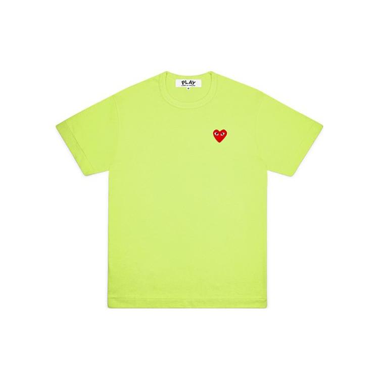 Comme Des Garcons Play Pastelle Red Emblem T Shirt AZ-T272-051-2