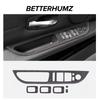 Voor BMW E60 5 Serie 2008-2010 Gemaakt van Alcantara Auto Interieur Raamschakelaar Lifter Paneel Trim Performance Sticker Accessoires