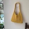 Sweet Crochet Shoulder Bag Large Capacity Seaside Vacation Handbag Knitted Tote Bag  Female