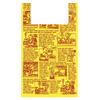 Heads Shopping Bags, 18 X 35 X 10 Cm, American Comics, Size S, 100 Bags, Yellow, with Hook Hole, AC-S