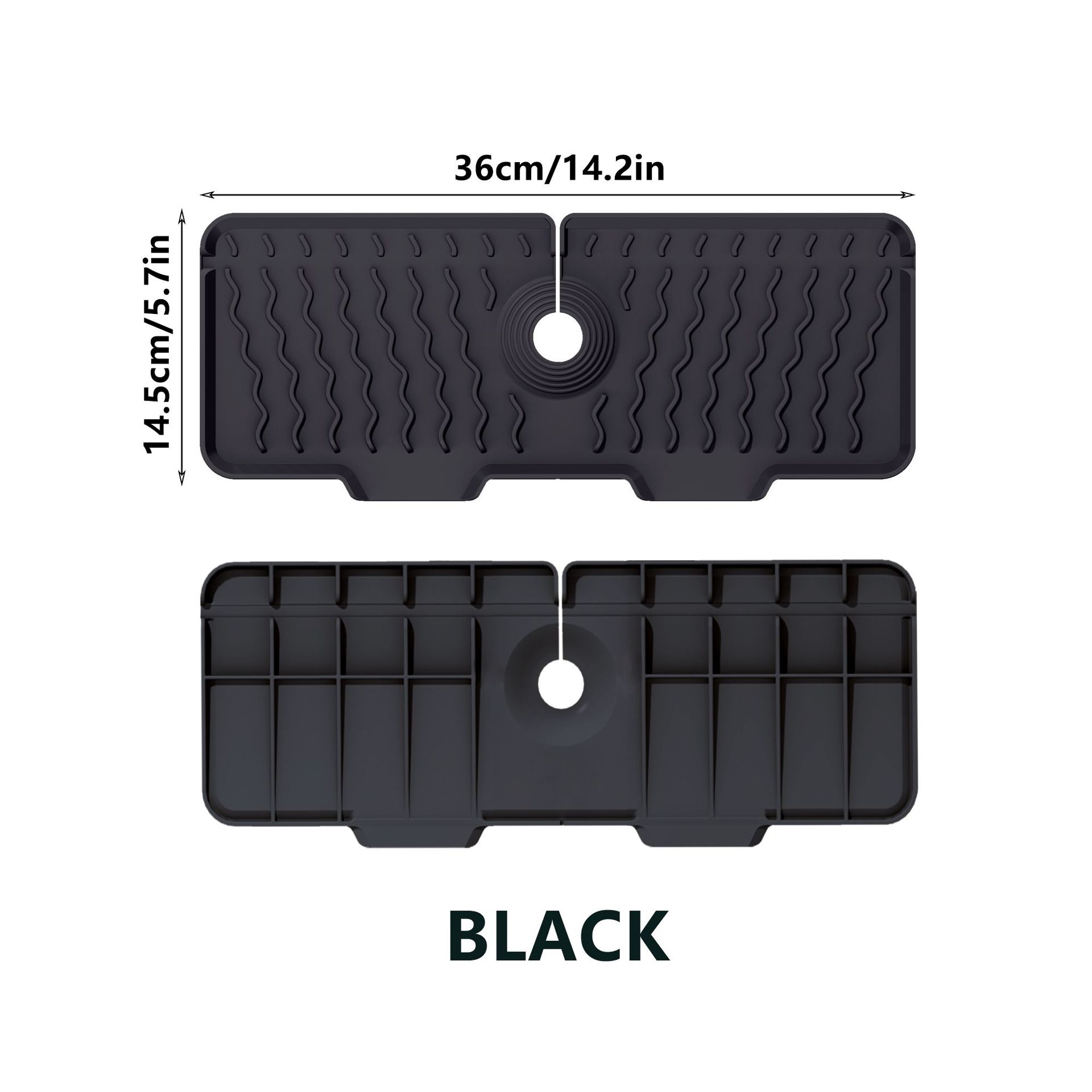 

1PC Silicone Faucet Water Catcher Mats,Kitchen Sink Spill-Proof Drying Pads,Anti-Slip Drain and Splash Guard Water Catcher Mat