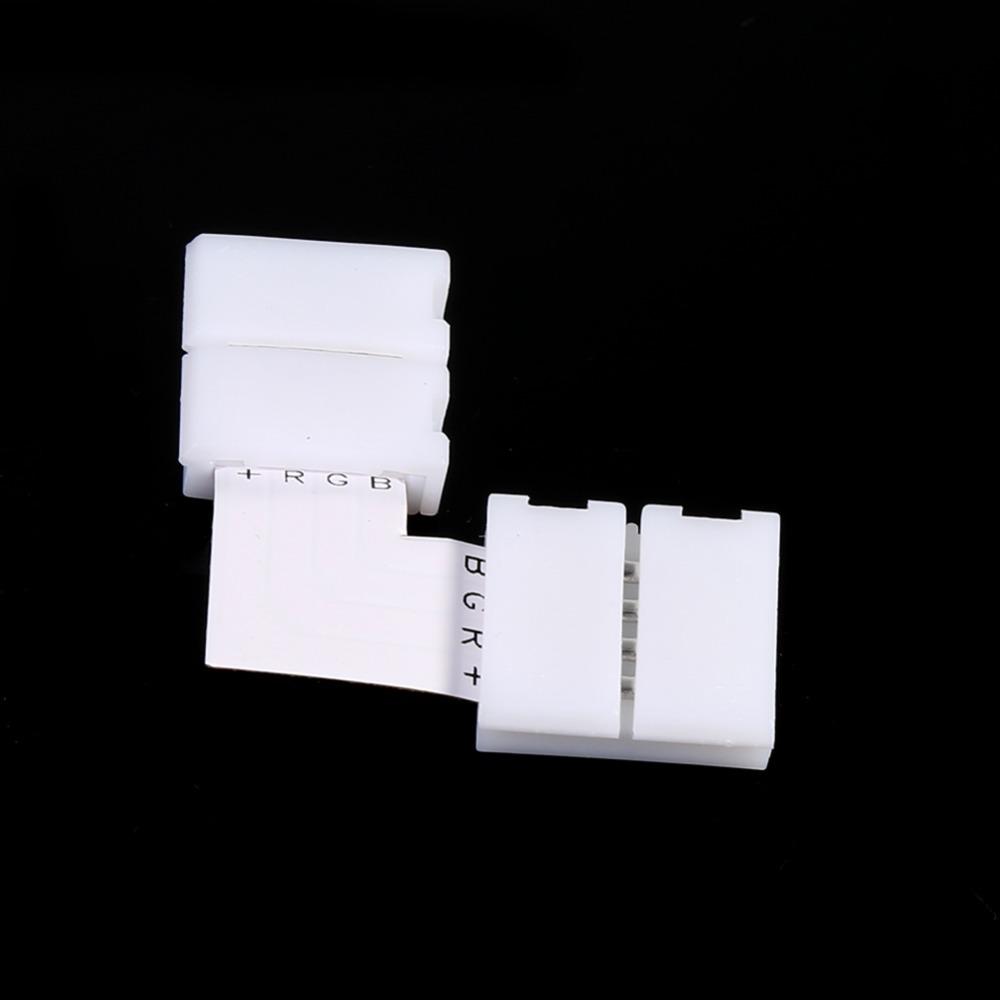 20PCS 4 Pin LED Strip Connector 10mm LED Strip Adapter Light Strip Adapter  Corner Connection