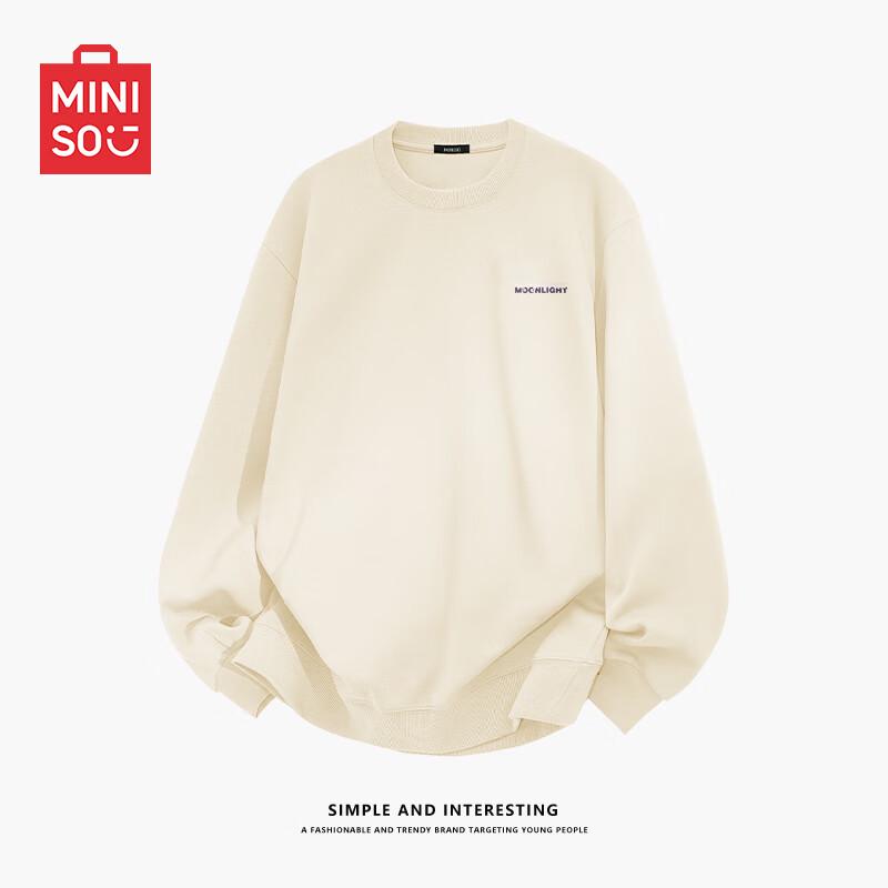 MINISO Men's Crew Neck Pullover Sweatshirt