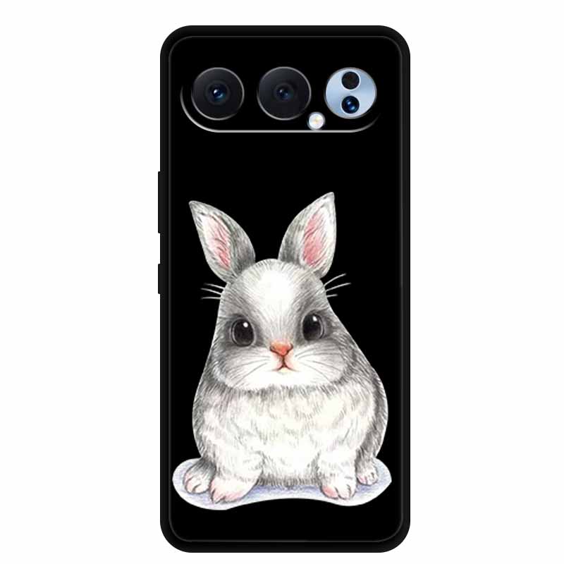 Black Silicone Case For Honor 500 Pro 5G Cases 6.55" Cartoon Animals Soft TPU Back Cover For Honor 500Pro 2025 Case Coque Fundas