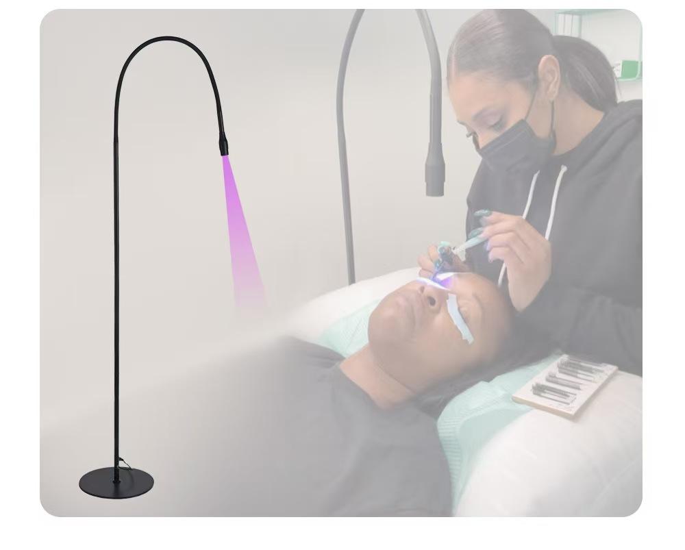 Metal UV LED Lamp for Lash Extensions and Eyelash Glue Curing Salon Use