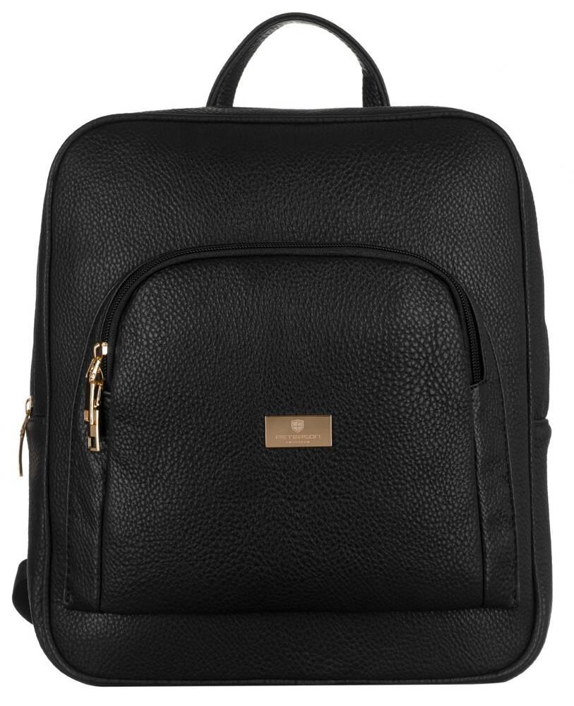 Spacious women's backpack made of eco-leather - Peterson