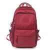 Schoolbag Simple and large-capacity junior high school student backpack Double-layer computer backpack Nylon cloth water-proof schoolbag