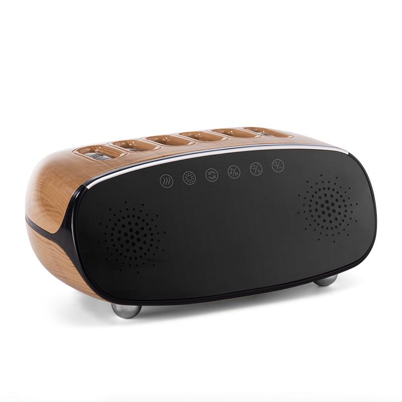 

Музыкальные часы Увлажнитель воздуха Красочный свет вулкана Таймер для спальни Дома Йоги Офиса Пламенный увлажнитель Ультразвуковой Эфирный USB белый