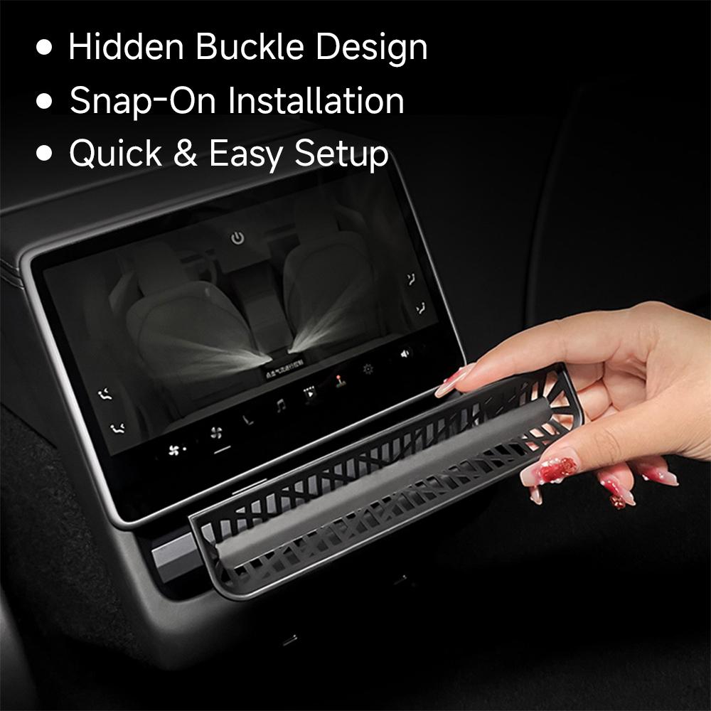 AEQTV1 For Tesla Model YL Rear Air Outlet Cover Rear Air Vent Protective for Tesla Model Y Juniper Model 3 Highland Accessories