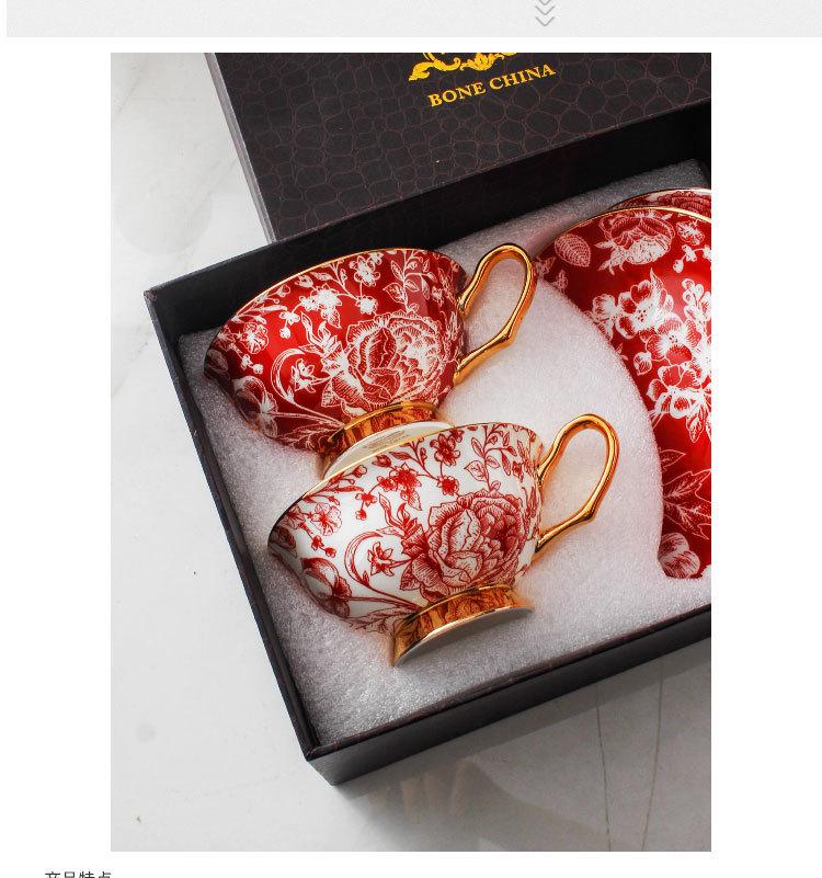 Europäische Leichte Luxus Rose Elegante Knochenporzellan Kaffeetassen - Nischen Ins Stil