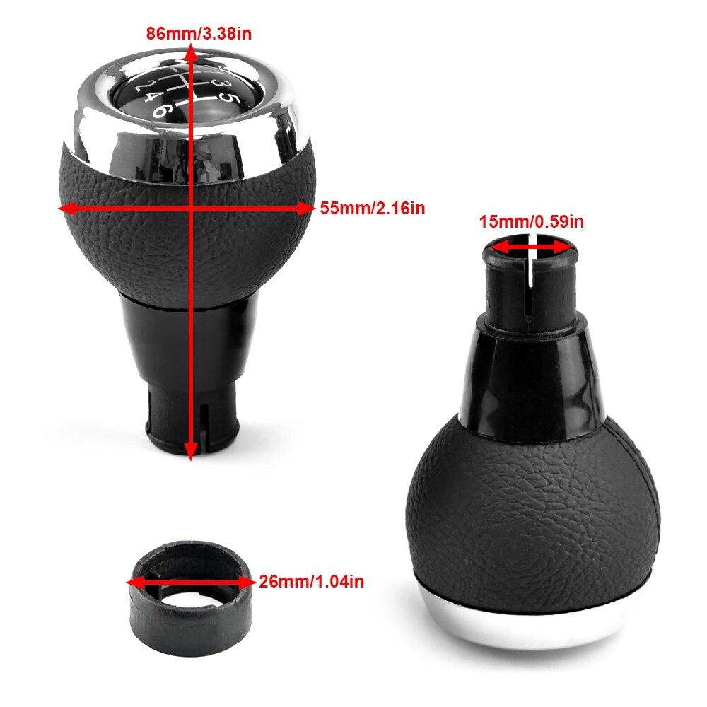 Car Gear Shift Knob MT Lever Shifter Knob Leather Head For MINI COOPER R55 R56 R57 R58 R59 F55 F56 F54 F57 COUNTRYMAN R60 R61