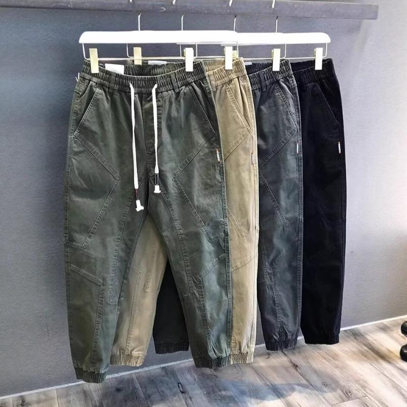 Broeken voor Werk, Zomer Heren Elastisch Losse Broeken, Slijtvast en Vuilafstotend Bouwplaats Arbeidsbescherming Overall Trend