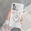 Marble Pattern Phone Case For Redmi 10 Redmi10 Protective Cover Case Pink Gold Marble Soft Silicone Funda For Xiaomi Redmi 10