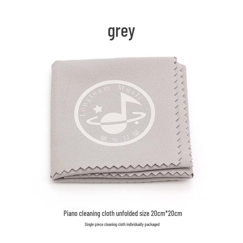 

Musical Instrument Cleaning Microfiber Cloth for Guitar, Ukulele, Violin, and Piano 20cm x 20cm Universal серый