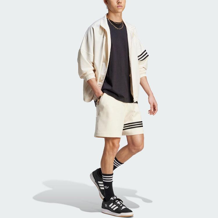 Adidas Originals Adicolor Neuclassics Shorts With Three-Stripes And Colorblock Drawstring Men Shorts White IM2090