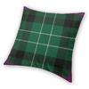 Hibernian Tartan Kissenbezug Polyester Leinen Samt Bedruckt Reißverschluss Dekokissenbezug Heimkissenbezug