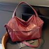 Bolsa de Mão Feminina Retro em Couro PU de Grande Capacidade Bolsas de Ombro para Senhoras Bolsas Transversais em Couro Macio para o Dia a Dia, Trabalho, Compras e Passeios de Fim de Semana