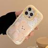 Soft Cute Bear for Apple 17pro Max Mobile Phone Case Ins Style for IPhone15 Cartoon 11 Acrylic 13 Hard