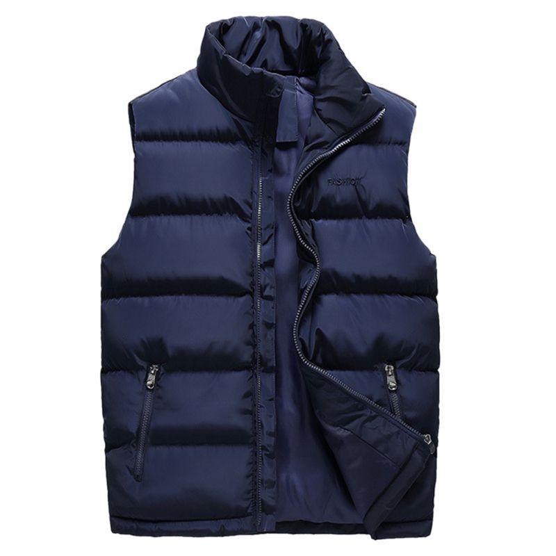 Premium Men's Winter Down Quilted Vest Cozy Sleeveless Padded Jacket For Ultimate Warmth