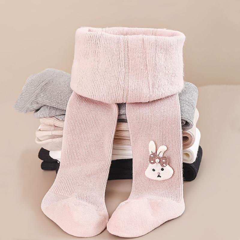 Winter Kids Rabbit Tights For Girls Thick Casual Cotton Toddler Baby Girl Pantyhose Snow Keep Warm Children's Tight