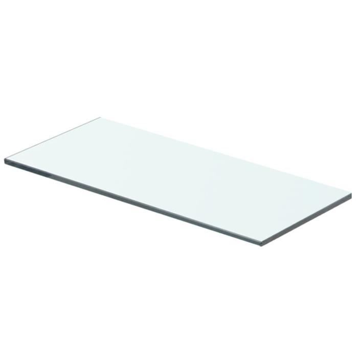 Panneau pour étagère - vidaXL - Verre transparent - 40 x 12 cm - Verre trempé - Design contemporain