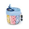 [New] 1Pcs Daily Medicine Organizer Portable 6-Compartment Vitamin Supplement Pill Storage Box For Unisex Home And Travel Use