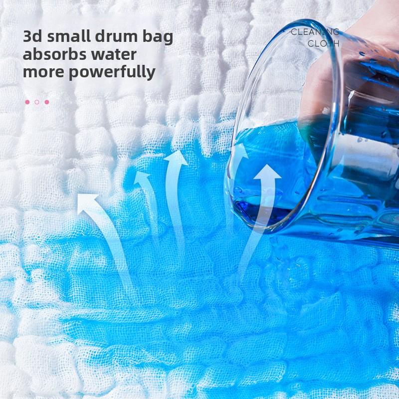 Household Kitchen Water-absorbent Lint-free Thickened Wet and Dry Cleaning Cloths