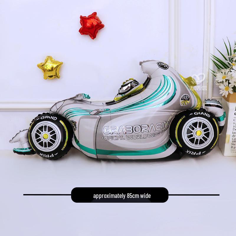Racing-Themed Birthday Balloons for Boys - Motorcycle, Scooter, and Car Decorations