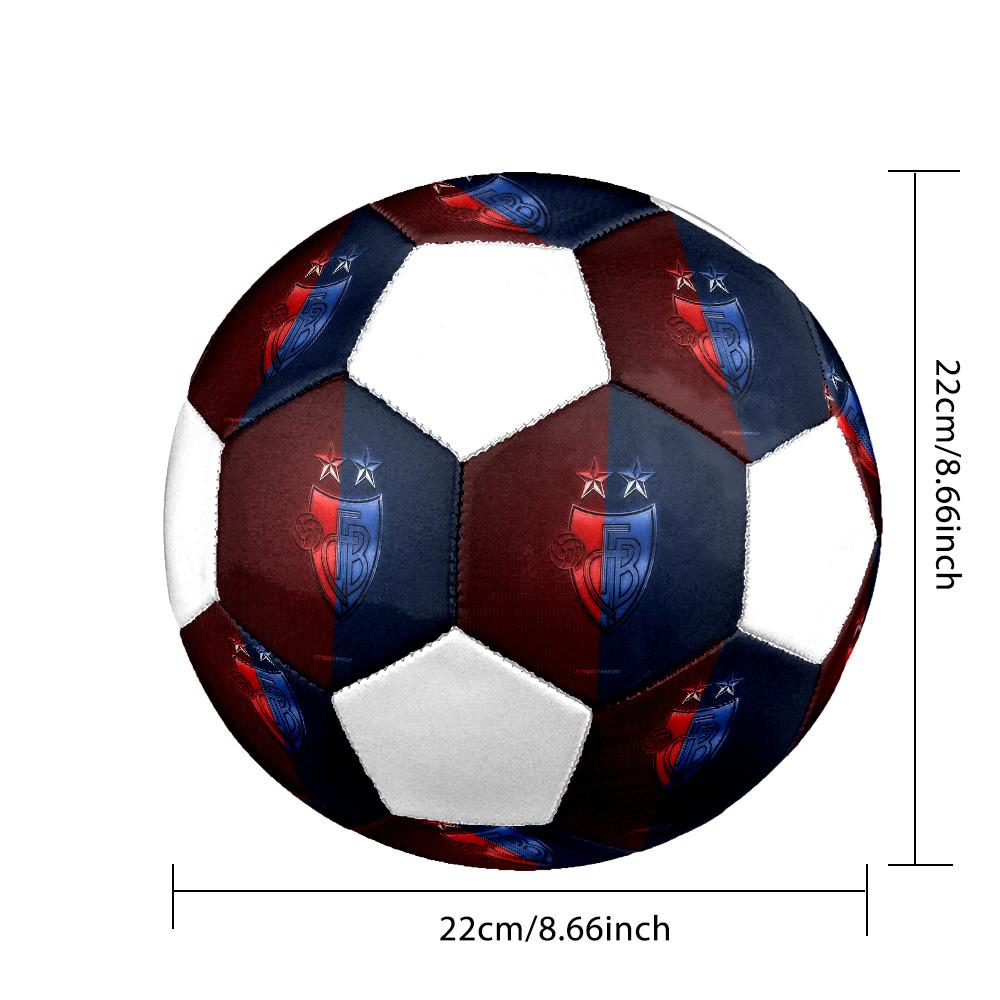 1PC FC Basel 1893 taglia 5 pallone da calcio PrahaPallone da Calcio Indoor Colorato Per Tutte le Età Cucito a Macchina PVC Pronto per la Competizione Resistente Alto Rimbalzo