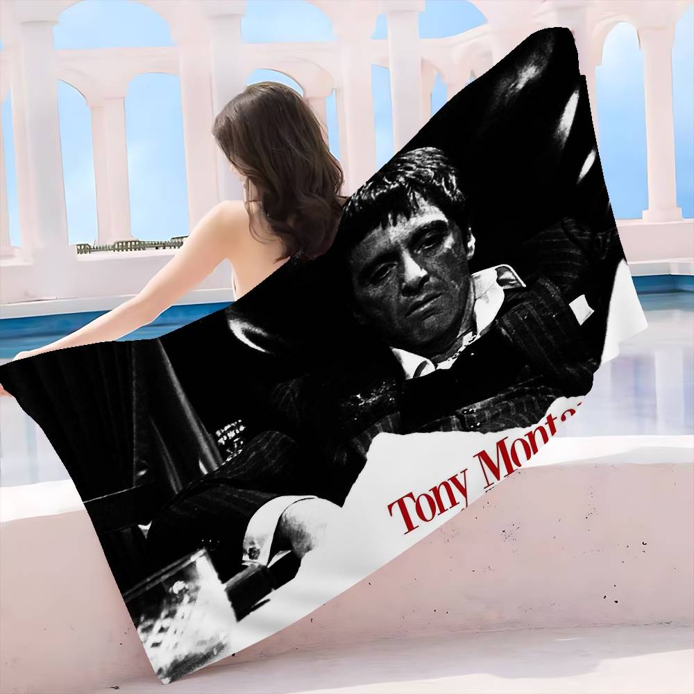 Movie S-Scarface Beach Towel Colorful Bath Towels For Girl Microfiber Quick Dry Custom Sand Free Beach Yoga Spa Gym Pool