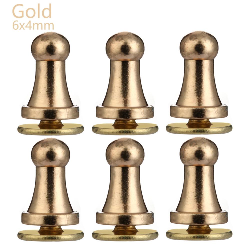 

10pcs Round Cloth Button Brass Nail Leather Craft Clothes/Bag/Shoes Garment Rivets Monk Head Screws