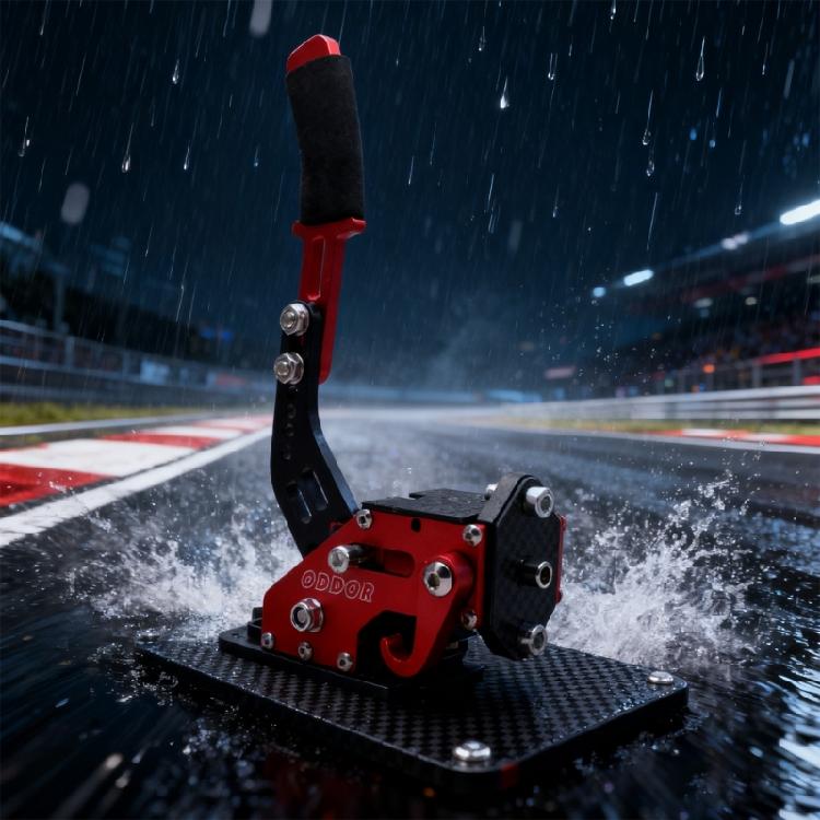 PC Compatible Handbrake with Vibration Feedback Real Driving Simulation Metal Construction for Racing Game Enhancing Drift Control