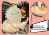 Dinosaur Plush Cushion: Soft Sleeping Backrest & Side Pillow Toy Gift