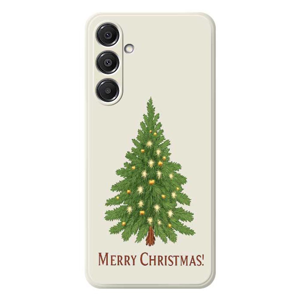 For Samsung Galaxy A16 5G/4G Case Christmas Tree Pattern Printing Straight Edge TPU Phone Back Cover