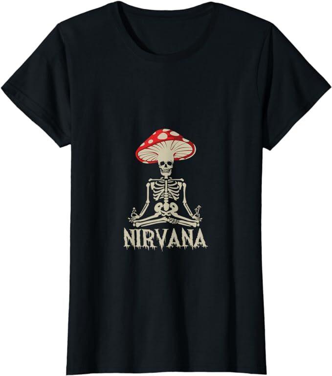 NIRVANA Skeleton Women s Slim Fit T-SHIRT NEW S M L XL XXL M
