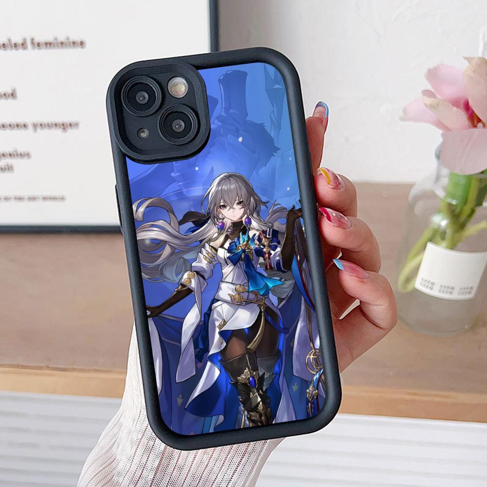 

HSR Bronya Thicken TPU Mobile Phone Case for iPhone 17 16 15 14 13 12 11 Air Pro Max Plus Colorful Cover iPhone 14 Pro Max