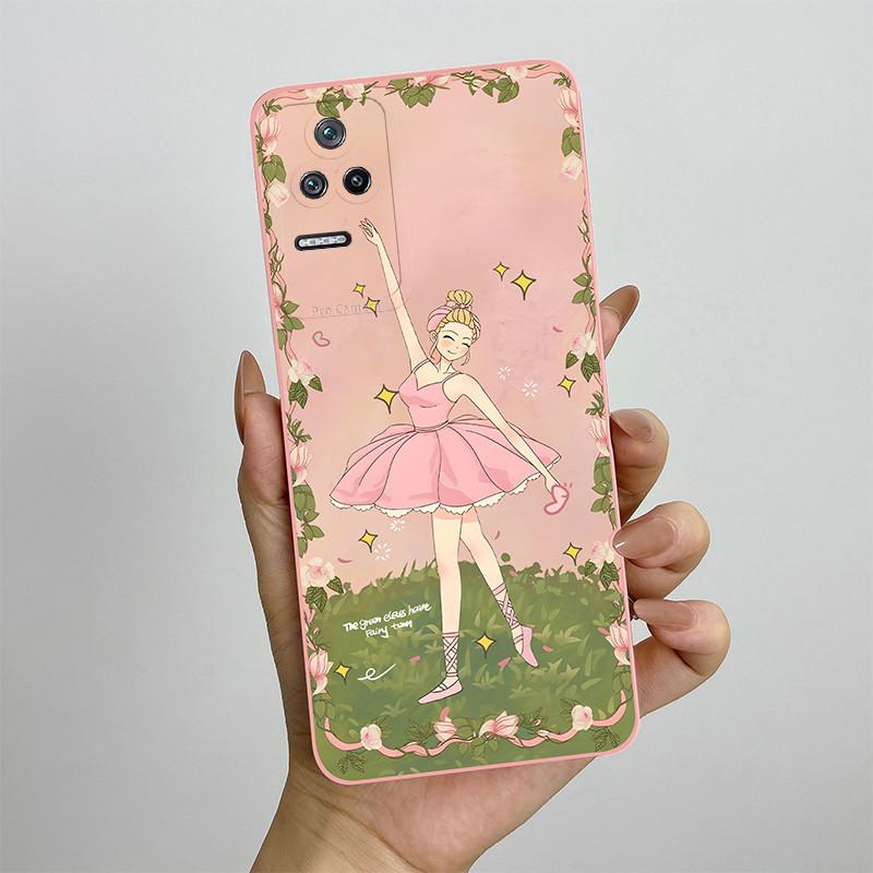 For Xiaomi Poco F4 Phone Case POCOF4 5G Silicone Soft TPU Protective Back Cover Casing Painted Printing Shockproof Shell