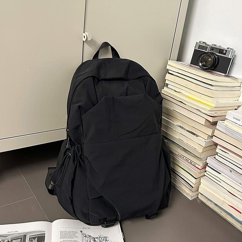 Summer leisure outdoor travel high value double shoulder business backpack commuting light student schoolbag leisure bag simple