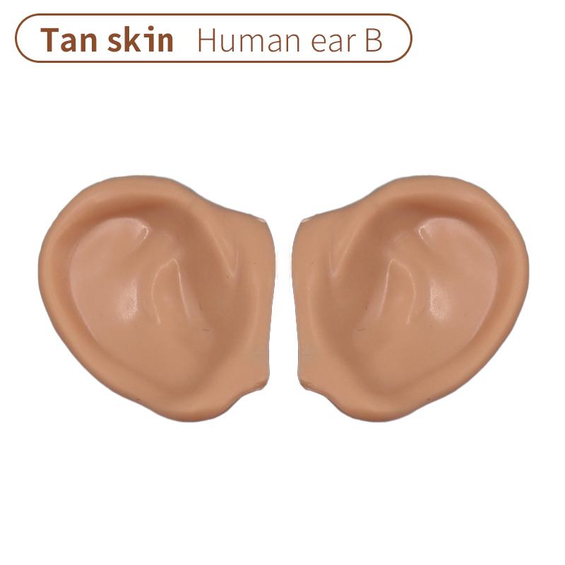 DBS Blyth Puppe Ohr Menschliche Ohren, Elfenohren Mit Ton befestigt, kein Schneiden erforderlich Weiße Haut, Bräunliche Haut, Dunkle Haut, Natürliche Haut