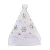 Glitter White Plush Christmas Hat Gold/Silver Foil Snowflakes/Stars Xmas Party Hat  Winter