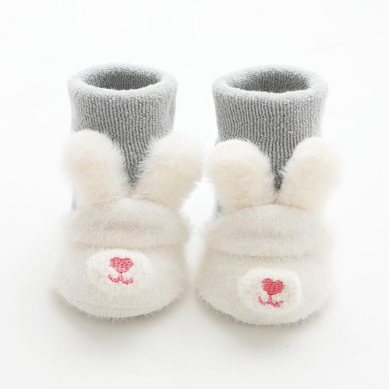 Winter Newborn Baby Girl Boy Socks Anti Slip Cute Cartoon Thick Warm Terry Infant Socks For Girls Fashion Style 2023 New