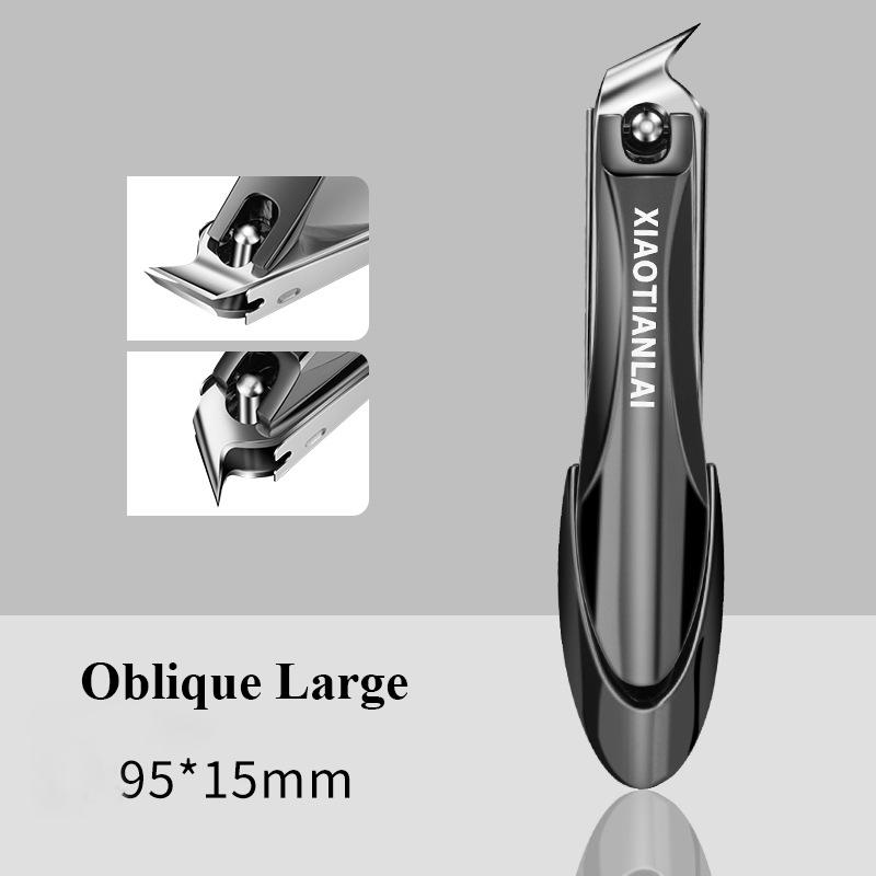 Obcinacz do paznokci ze stali nierdzewnej, najostrzejszy obcinacz do paznokci, zakrzywiona krawędź, dla dorosłych mężczyzn i kobiet, obcinacz do paznokci