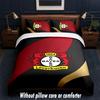Bayer Leverkusen Football Design Bed Bedding Set 1 Duvet Cover + 2 Pillowcases Soft Breathable Household Bed Linens