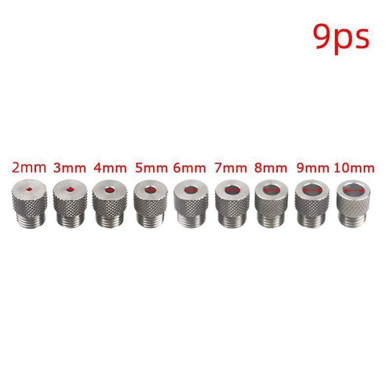 2-10mm Dübelbohrschablone Kit Selbstzentrierender Bohrerführung Locator Mit 8 Stahlbuchsen Holzbearbeitung Aluminiumlegierung Loch Vertikaler Loccher