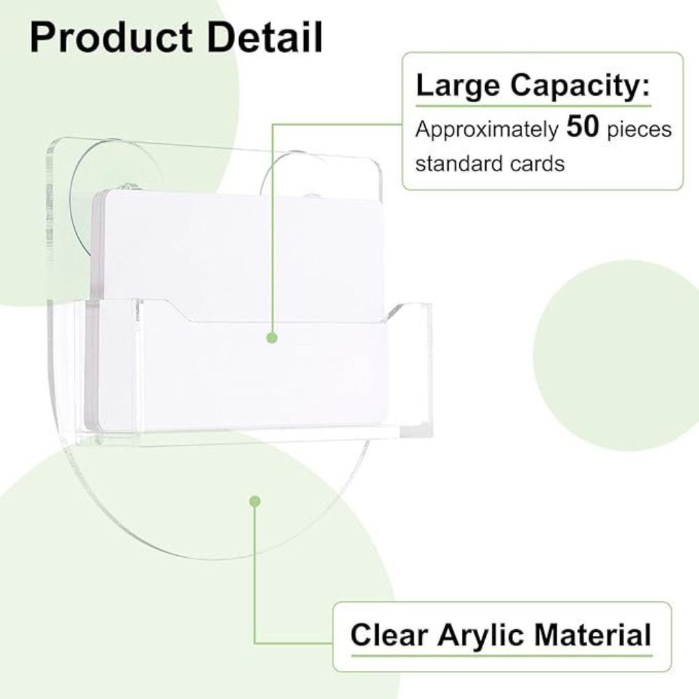 Acrylic Business Card Display Stand Suction Cups Business Card Box Commercial Buildings
